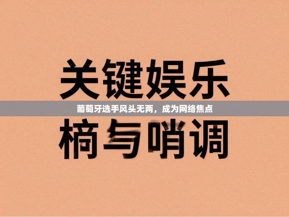 葡萄牙选手风头无两，成为网络焦点  第1张